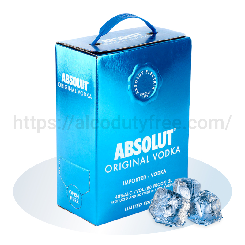 ВОДКА АБСОЛЮТ ЭЛЕКТРИК (ABSOLUT ELECTRIK) 3 Л